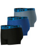 Thumbnail Lot de 3 boxers classiques en coton tricolores unis avec le nom de la marque - Image 4