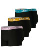 Thumbnail Lot de 3 boxers classiques en coton noirs unis à ceintures tricolores - Image 4