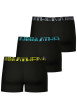 Thumbnail Lot de 3 boxers classiques en coton noirs unis avec le nom de la marque - Image 2