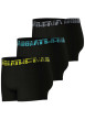 Thumbnail Lot de 3 boxers classiques en coton noirs unis avec le nom de la marque - Image 4