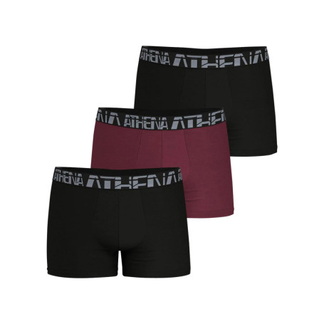 Lot de 3 boxers classiques en coton bicolores...