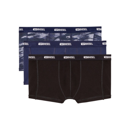 Lot de 3 boxers classiques noir et bleu en...