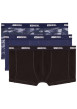 Thumbnail Lot de 3 boxers classiques noir et bleu en coton avec imprimé camouflage