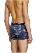 Thumbnail Lot de 3 boxers classiques noir et bleu en coton avec imprimé camouflage - Image 3