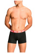 Thumbnail Lot de 3 boxers en coton noirs unis à ceintures de couleurs différentes - Image 4