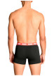Thumbnail Lot de 3 boxers en coton noirs unis à ceintures de couleurs différentes - Image 5