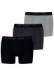 Thumbnail Lot de 3 boxers classiques en coton tricolores chinés avec le nom de la marque