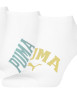 Thumbnail Lot de 3 paires de chaussettes basses blanches unies avec le nom de la marque - Image 3