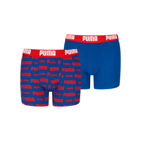 Lot de 2 boxers classiques en coton bleus...