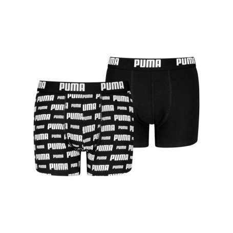 Lot de 2 boxers classiques en coton noirs...