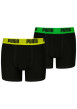 Thumbnail Lot de 2 boxers en coton noirs unis à ceintures de couleurs différentes