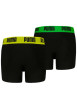 Thumbnail Lot de 2 boxers en coton noirs unis à ceintures de couleurs différentes - Image 2
