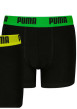 Thumbnail Lot de 2 boxers en coton noirs unis à ceintures de couleurs différentes - Image 3