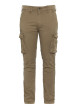 Thumbnail Cargo en coton kaki uni avec une coupe slim fit et des poches à rabat