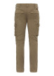 Thumbnail Cargo en coton kaki uni avec une coupe slim fit et des poches à rabat - Image 2