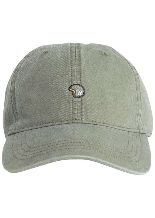 Casquette grise unie avec une fermeture ajustable à l'arrière