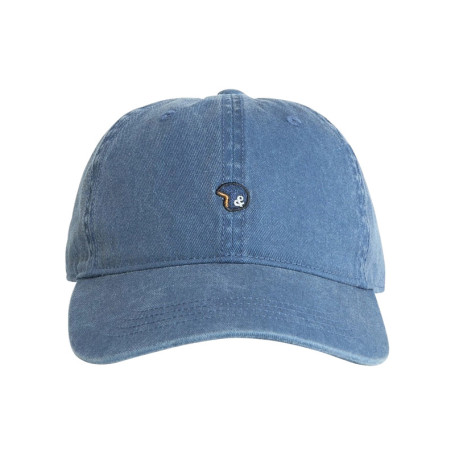 Casquette indigo unie avec une fermeture...