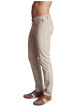 Thumbnail Jean 5 poches en coton sable uni mi-haut avec une coupe regular fit - Image 3