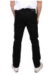 Thumbnail Jean 5 poches en coton noir à coupe slim avec logo gris brodé - Image 2