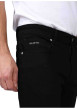 Thumbnail Jean 5 poches en coton noir à coupe slim avec logo gris brodé - Image 4