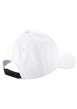 Thumbnail Casquette en coton blanche unie avec logo noir brodé à l'avant - Image 2