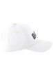 Thumbnail Casquette en coton blanche unie avec logo noir brodé à l'avant - Image 3