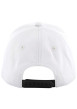 Thumbnail Casquette en coton blanche unie avec logo noir brodé à l'avant - Image 5