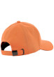 Thumbnail Casquette en coton orange unie avec une fermeture ajustable à l'arrière - Image 2