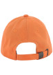 Thumbnail Casquette en coton orange unie avec une fermeture ajustable à l'arrière - Image 5