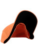 Thumbnail Casquette en coton orange unie avec une fermeture ajustable à l'arrière - Image 6