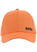 Thumbnail Casquette en coton orange unie avec une fermeture ajustable à l'arrière - Image 7