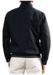 Thumbnail Blouson en nylon bleu marine uni zippé avec un col montant et des poches - Image 4