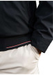 Thumbnail Blouson en nylon bleu marine uni zippé avec un col montant et des poches - Image 5