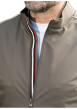 Thumbnail Blouson kaki uni avec une coupe droite un col montant et une fermeture zippée - Image 2