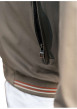 Thumbnail Blouson kaki uni avec une coupe droite un col montant et une fermeture zippée - Image 3
