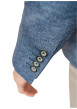 Thumbnail Blazer bleu avec un imprimé aspect denim et une coupe ajustée à poches - Image 5