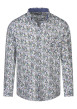 Thumbnail Chemise en coton blanche à imprimé liberty avec un col américain