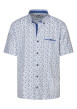 Thumbnail Chemise à manches courtes en coton mélangé blanche liberty à coupe regular fit
