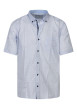 Thumbnail Chemise à manches courtes en coton blanche à minis motifs avec un col américain