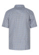 Thumbnail Chemise en coton bleue à minis motifs géométriques avec une coupe regular fit - Image 2
