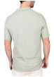Thumbnail Polo en coton biologique vert uni avec une coupe droite et un col à revers - Image 2
