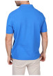 Thumbnail Polo en coton biologique indigo uni avec une coupe droite et un col à revers - Image 2