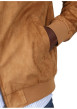 Thumbnail Blouson camel uni avec une coupe droite à col rond et logo iconique - Image 4