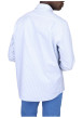 Thumbnail Chemise en coton bleue imprimée avec une coupe droite à col français - Image 2