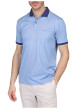 Thumbnail Polo ciel uni avec une coupe droite et un col à revers à manches courtes