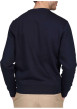 Thumbnail Sweat marine uni avec une coupe droite et un col rond à logo iconique - Image 2