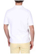 Thumbnail Polo en coton biologique blanc uni avec une coupe droite et un col à revers - Image 2