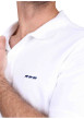 Thumbnail Polo en coton biologique blanc uni avec une coupe droite et un col à revers - Image 4