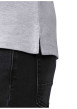 Thumbnail Polo en coton biologique gris clair uni avec une coupe droite et un col à revers - Image 4
