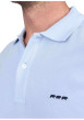 Thumbnail Polo en coton biologique ciel uni avec un col français et une coupe droite - Image 3
